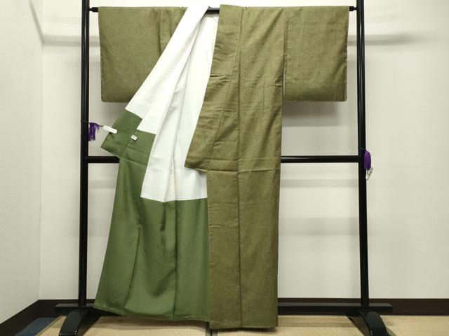 平和屋着物●本場結城玉紬　結織苑　霞文　証紙付き　正絹　逸品　未使用　CABG4415gh
