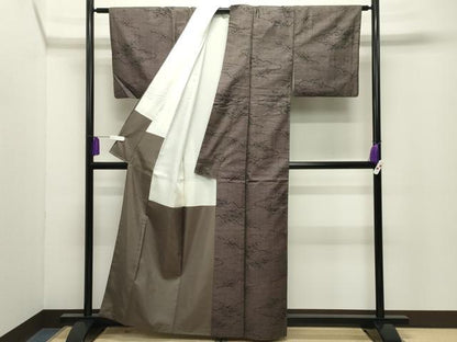 平和屋着物●本場大島紬　7マルキ　雲重ね文　正絹　逸品　CABG4416gh