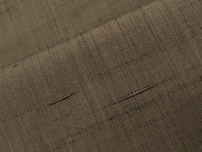 平和屋着物●上質な紬　媚茶色　正絹　逸品　CABG4419gh
