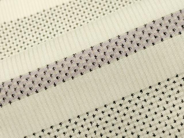 平和屋着物●本場大島紬　白大島　100亀甲　横段文　正絹　逸品　CABG4421gh