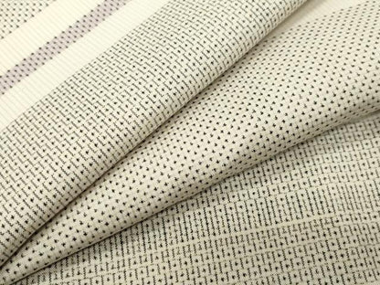 平和屋着物●本場大島紬　白大島　100亀甲　横段文　正絹　逸品　CABG4421gh