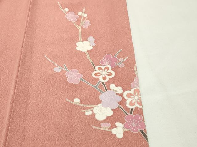 平和屋着物●訪問着　御所車梅花文　暈し染め　金彩　正絹　逸品　CABG4429gh