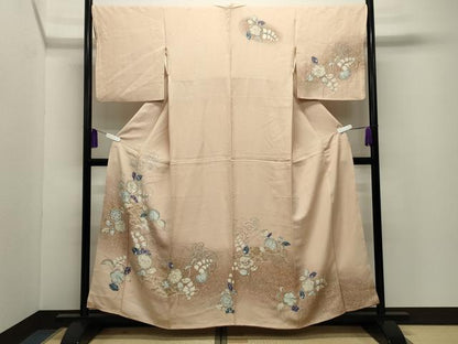 平和屋着物●訪問着　辻が花　手描き　暈し染め　正絹　逸品　CABG4431gh