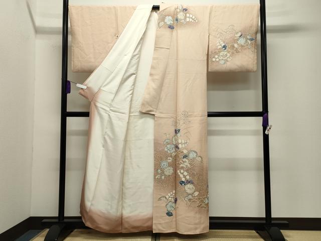 平和屋着物●訪問着　辻が花　手描き　暈し染め　正絹　逸品　CABG4431gh