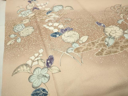 平和屋着物●訪問着　辻が花　手描き　暈し染め　正絹　逸品　CABG4431gh