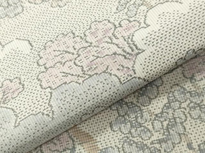 平和屋着物●本場大島紬　白大島　総絣　風景文　正絹　逸品　CABG4438gh