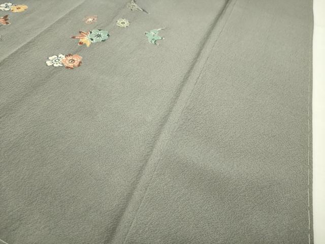 平和屋着物●訪問着　型染め　花鳥文　正絹　逸品　CABG4443gh
