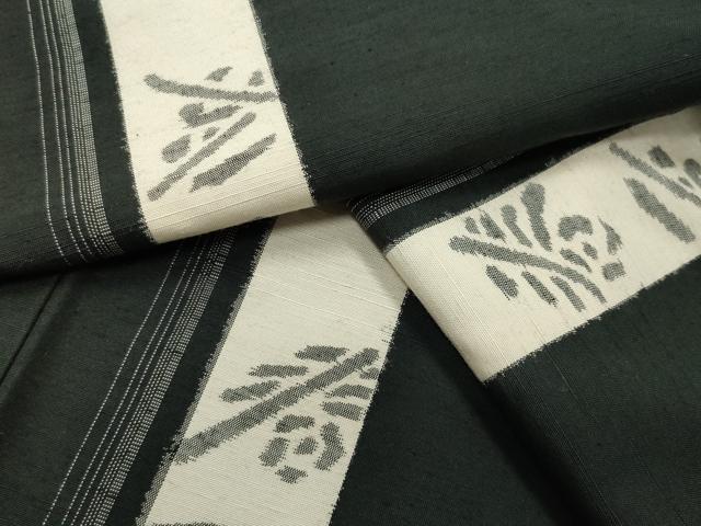 平和屋着物●上質な紬　吉祥間道　健勝苑扱い　正絹　逸品　CABG4449gh
