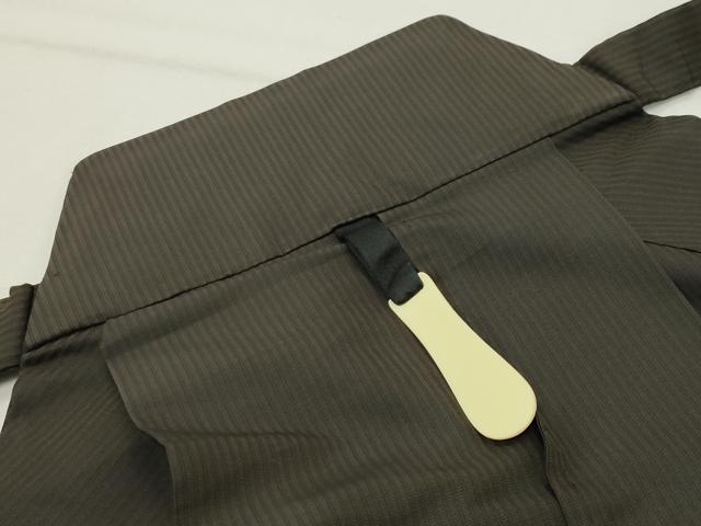 平和屋着物●男性　馬乗り袴　縞　正絹　逸品　CABG4457gh