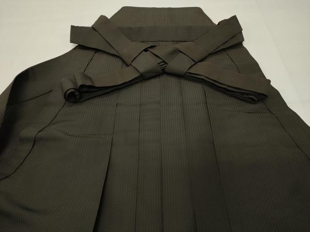 平和屋着物●男性　馬乗り袴　縞　正絹　逸品　CABG4457gh