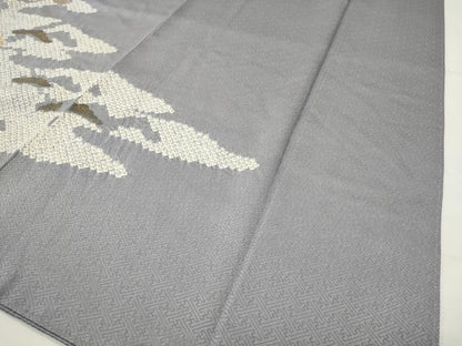 平和屋着物●豪華色留袖　絞り　刺繍　枝松文　金彩　正絹　逸品　CABG4458gh