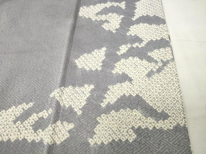 平和屋着物●豪華色留袖　絞り　刺繍　枝松文　金彩　正絹　逸品　CABG4458gh