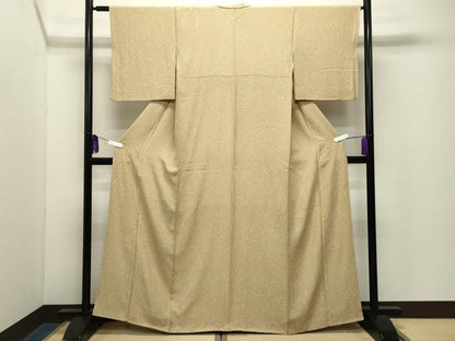 平和屋着物●上質な小紋　霞文　正絹　逸品　CABG4459gh