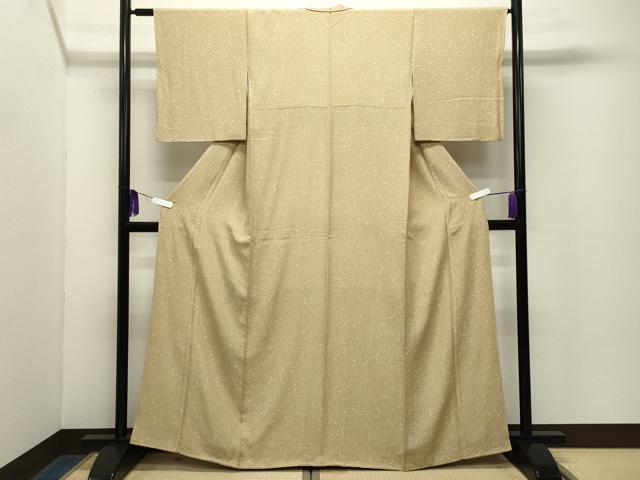 平和屋着物●上質な小紋　霞文　正絹　逸品　CABG4459gh