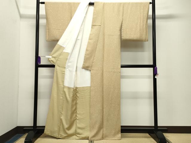 平和屋着物●上質な小紋　霞文　正絹　逸品　CABG4459gh