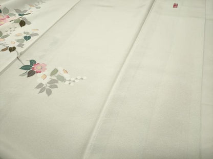 平和屋着物●訪問着　友禅　作家物　枝花文　暈し染め　正絹　逸品　CABG4460gh