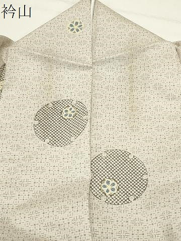平和屋着物●本場染大島紬　雪輪舞桜文　まるやま扱い　正絹　逸品　CABG4463gh