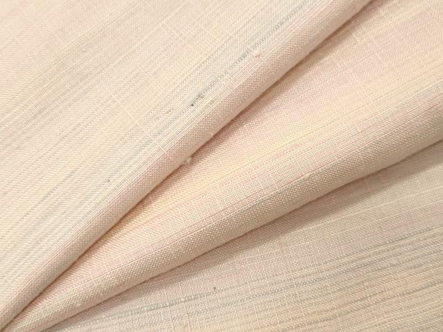 平和屋着物●紅花紬　米沢　横段文　正絹　逸品　CABG4465gh