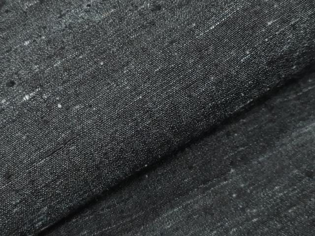 平和屋着物●男性　結城紬　杢　正絹　逸品　CABG4466gh