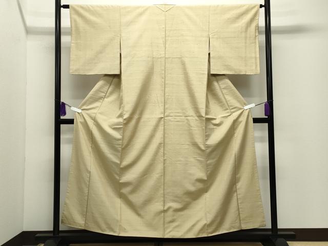 平和屋着物●上質な紬　蒸栗色　正絹　逸品　CABG4469gh