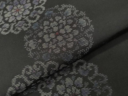平和屋着物●本場大島紬　舞蝶花文　ほてい屋扱い　正絹　逸品　CABG4473gh