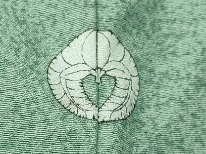 平和屋着物●本加賀友禅作家　毎田健治　小紋　霞文　正絹　逸品　CABG4477gh