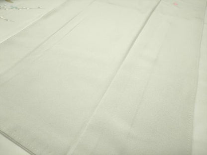 平和屋着物●訪問着　友禅　作家物　枝椿花文　暈し染め　正絹　逸品　CABG4479gh