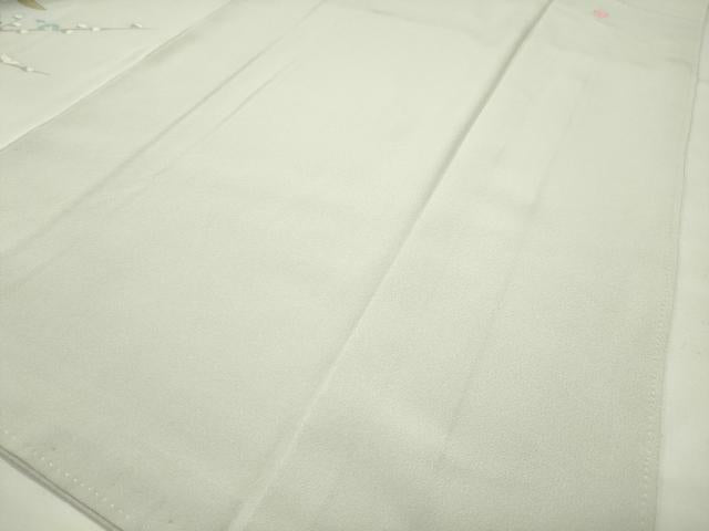 平和屋着物●訪問着　友禅　作家物　枝椿花文　暈し染め　正絹　逸品　CABG4479gh