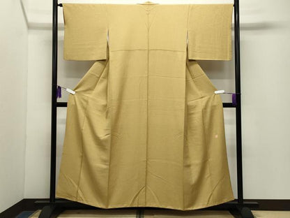 平和屋着物●本草木染作家　圓啓　江戸小紋　鮫小紋柄　正絹　逸品　CABG4487gh