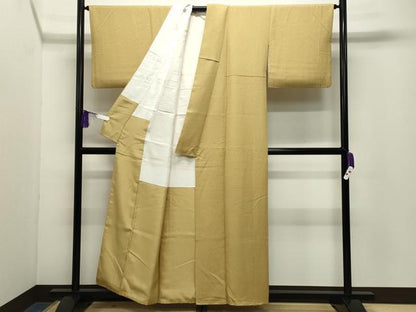 平和屋着物●本草木染作家　圓啓　江戸小紋　鮫小紋柄　正絹　逸品　CABG4487gh
