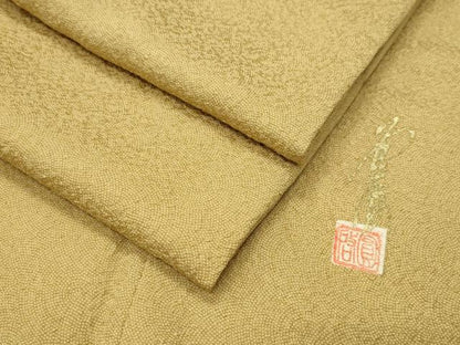 平和屋着物●本草木染作家　圓啓　江戸小紋　鮫小紋柄　正絹　逸品　CABG4487gh