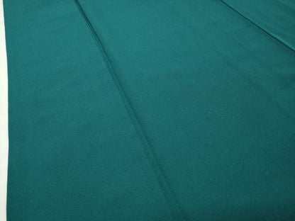 平和屋着物●上質な色無地　萌葱色　ロング丈　正絹　逸品　CABG4504gh