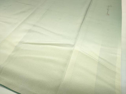 平和屋着物●二代目清次郎　手描き　訪問着　枝花文　暈し染め　正絹　逸品　CABG4512gh