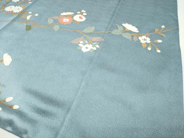 平和屋着物●訪問着　更紗花唐草文　暈し染め　金彩　正絹　逸品　CABG4521gh