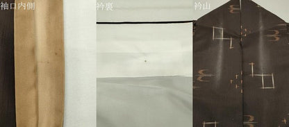 平和屋着物●上質な紬　琉球絣文様　正絹　逸品　CABG4523gh