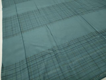 平和屋着物●男性　長襦袢　無双仕立て　格子柄　正絹　逸品　未使用　CABG4528gh