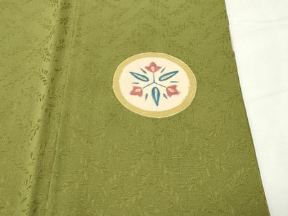 平和屋着物●訪問着　鬘帯花文　金彩　正絹　逸品　CABG4530gh
