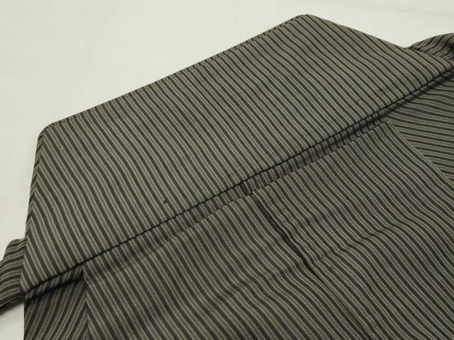 平和屋着物●男性　馬乗り袴　縞　正絹　逸品　CABG4536gh