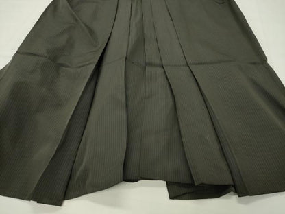 平和屋着物●男性　馬乗り袴　縞　正絹　逸品　CABG4537gh