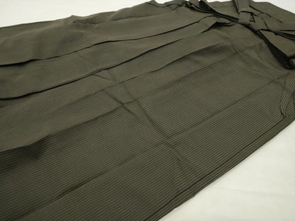 平和屋着物●男性　馬乗り袴　縞　正絹　逸品　CABG4539gh