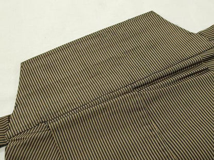 平和屋着物●男性　馬乗り袴　縞　正絹　逸品　CABG4540gh