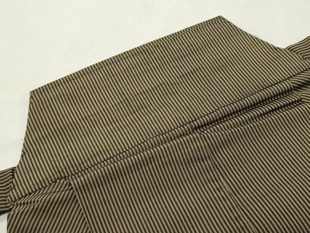 平和屋着物●男性　馬乗り袴　縞　正絹　逸品　CABG4540gh