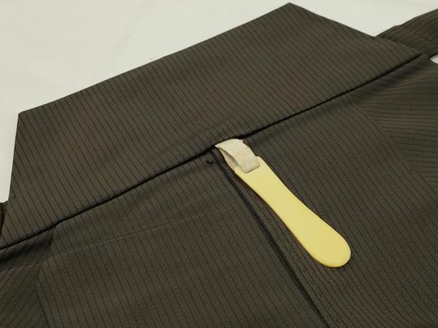 平和屋着物●男性　馬乗り袴　縞　正絹　逸品　CABG4541gh