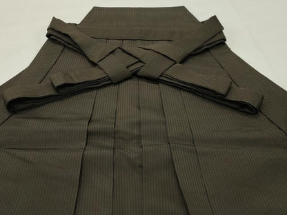 平和屋着物●男性　馬乗り袴　縞　正絹　逸品　CABG4541gh