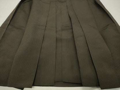 平和屋着物●男性　馬乗り袴　縞　正絹　逸品　CABG4541gh