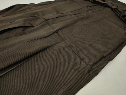 平和屋着物●男性　馬乗り袴　縞　正絹　逸品　CABG4542gh