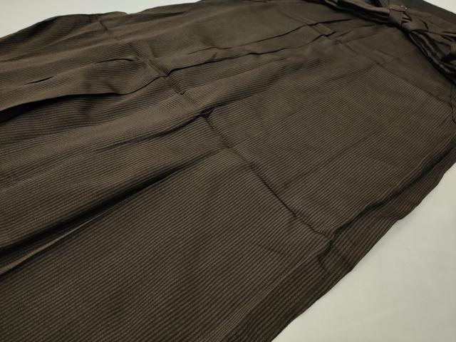平和屋着物●男性　馬乗り袴　縞　正絹　逸品　CABG4542gh