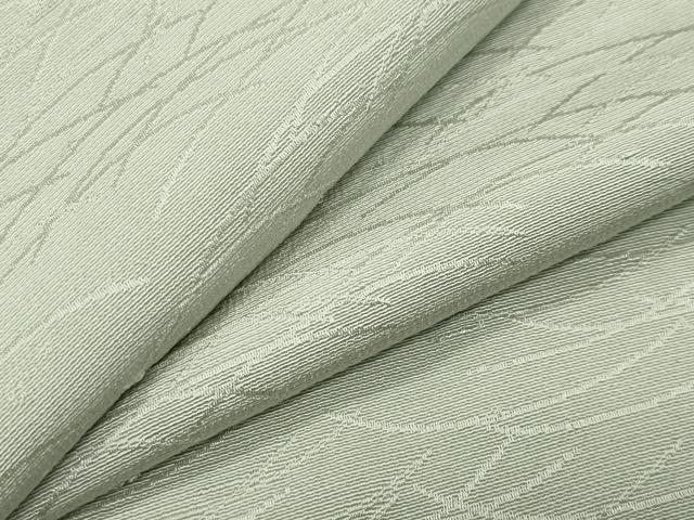 平和屋着物●上質な色無地　芝草地紋　白緑色　正絹　逸品　未使用　CABG4544gh