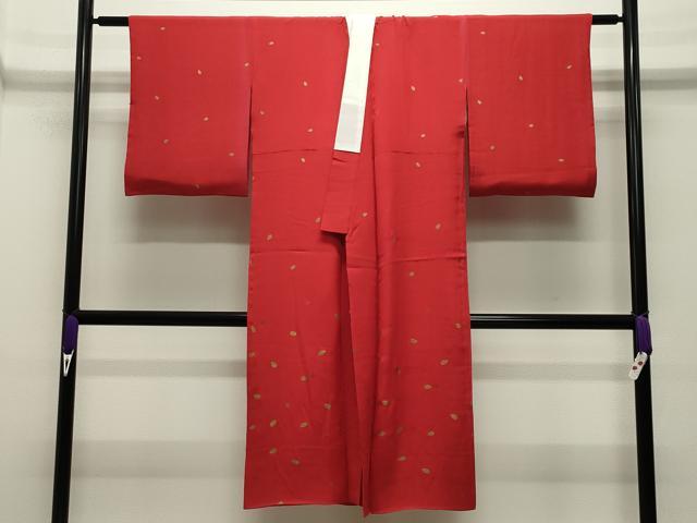 平和屋着物●大正の浮世絵師　竹久夢二　夢二ロマン　長襦袢　袷　舞桜文　金彩　正絹　逸品　CABG4546gh