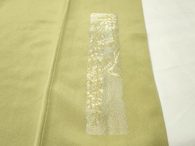平和屋着物●豪華色留袖　刺繍　寿光織　休み鳥花文　暈し染め　金銀糸　正絹　逸品　CABG4548gh